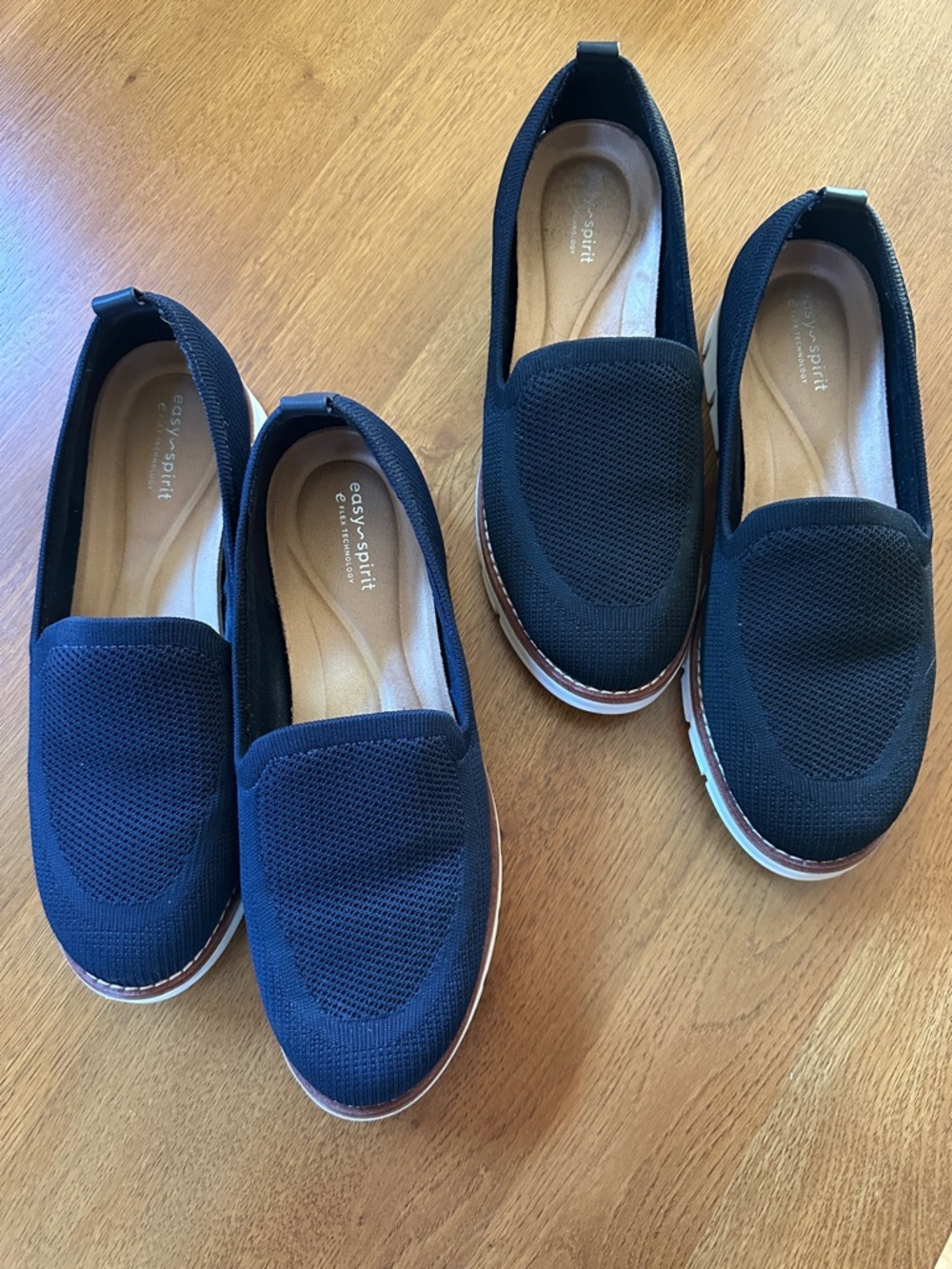 Easy Spirit Valina Slip-on Loafer - 9W - Black and Navy